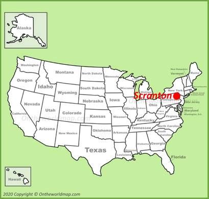 where is scranton pa on the map